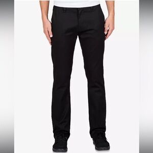 Volcom NWT Frickin Modern Stretch Pants Men's Size 34‎ x 32 Black Casual Chino